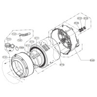 Бак стиральной машины LG F1096SD3.ABWPRUS K110
